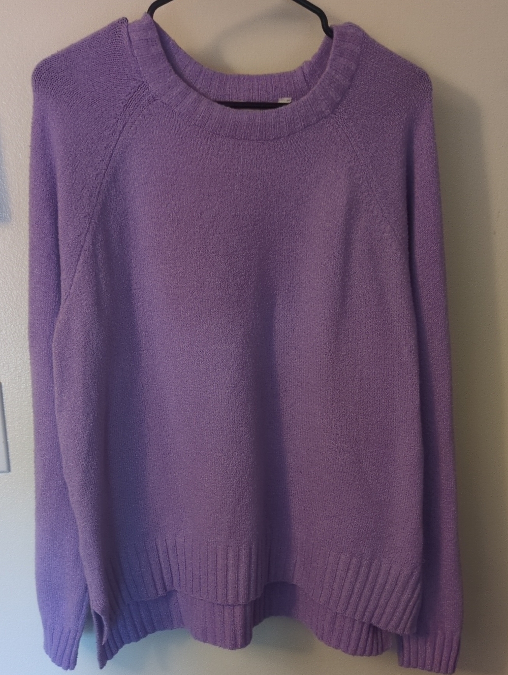 Time and Tru XXL Lavender Crewneck Sweater